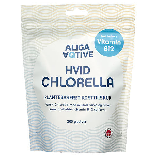 ALIGA AQTIVE Hvid Chlorella Pulver | 200 gr fra ALIGA AQTIVE på Mecindo.dk