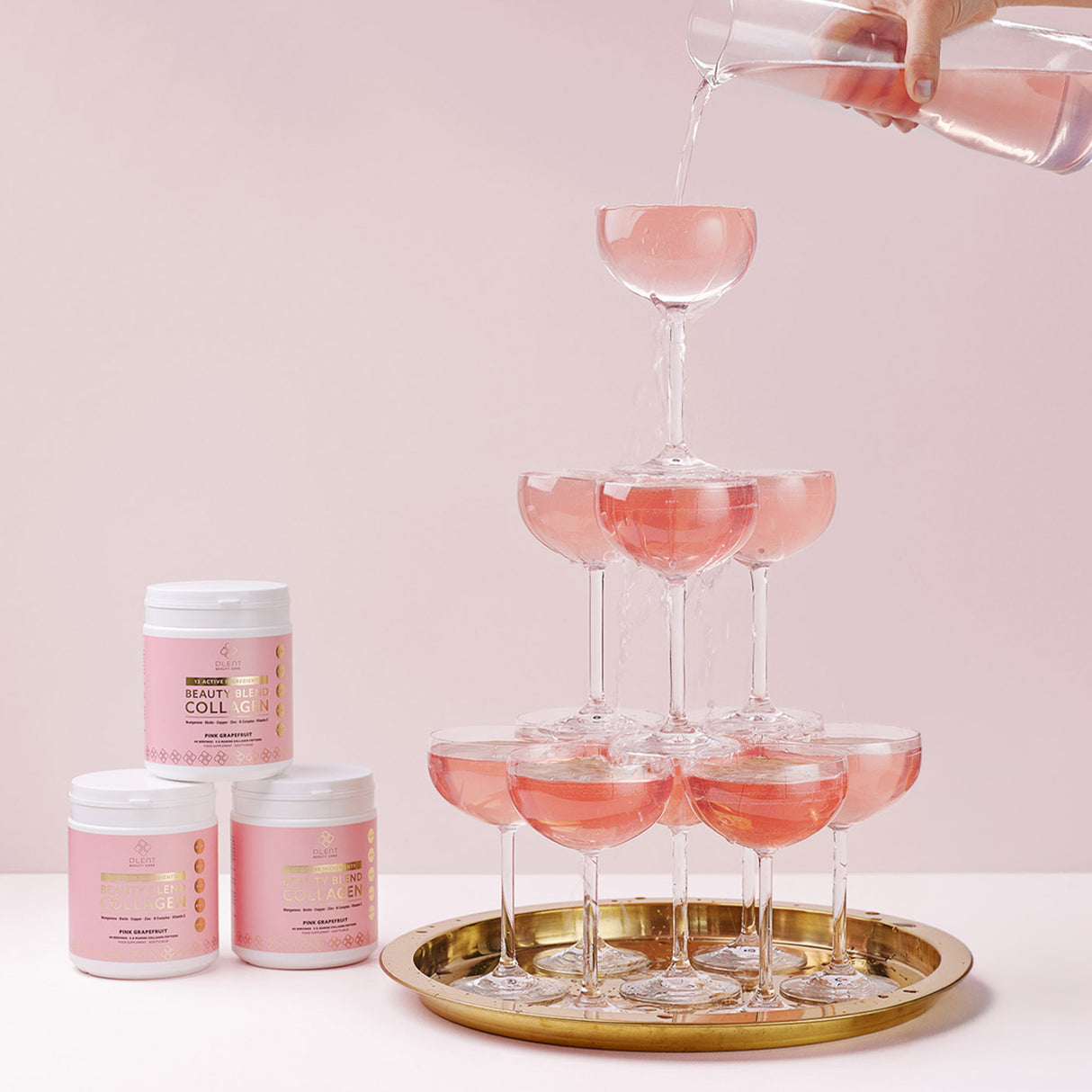 Plent Beauty Blend Collagen | Pink Grapefruit fra Plent på Mecindo.dk