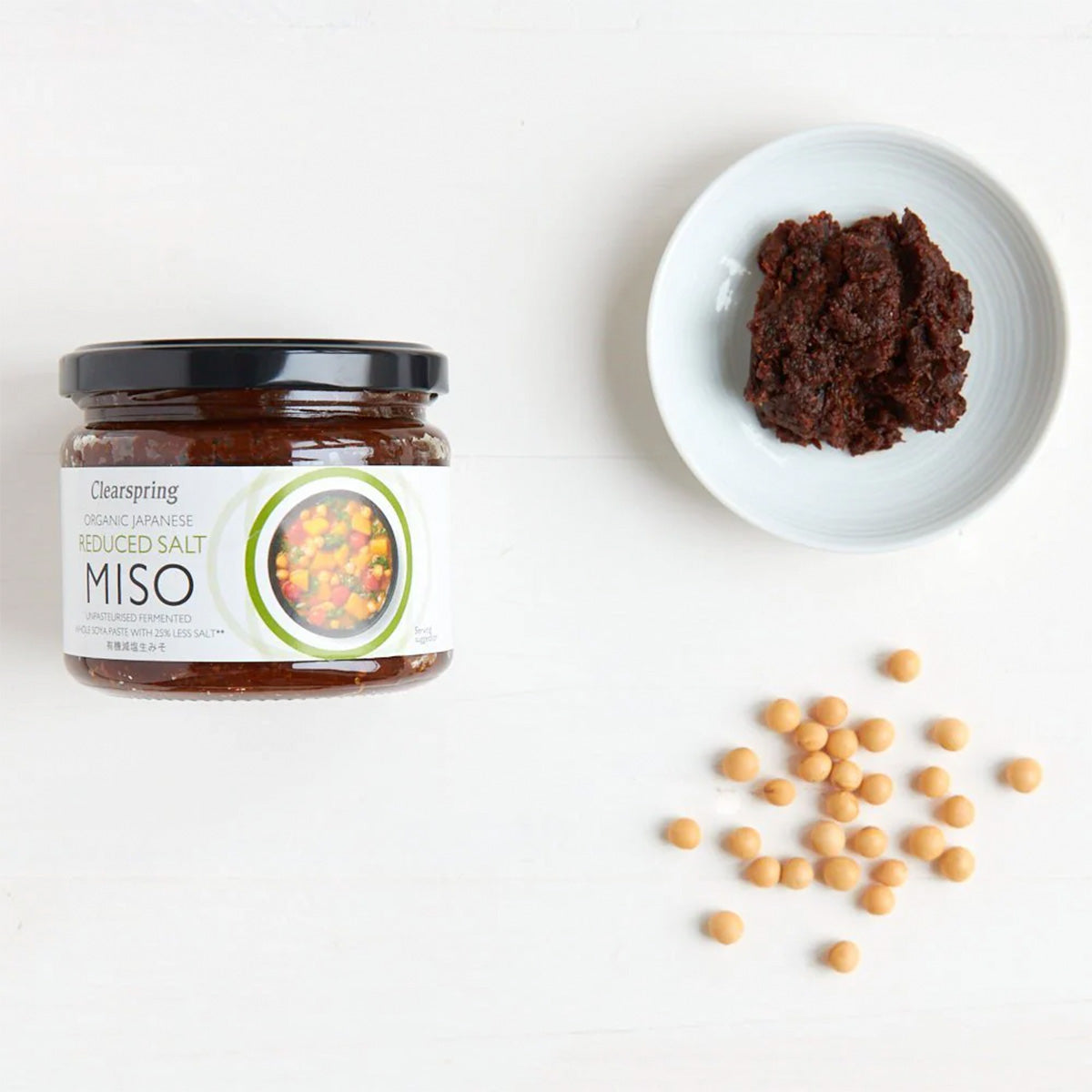 Clearspring Miso Brown Rice Økologisk Reduceret Salt, Upasteuriseret | 270 gr fra Clearspring på Mecindo.dk