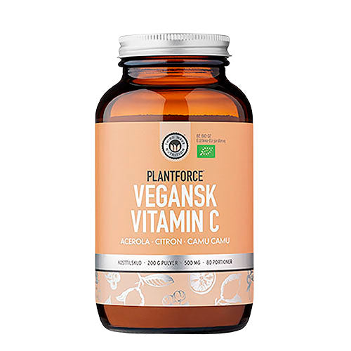 Plantforce Vitamin C Vegansk Ø | 200 gr fra Plantforce på Mecindo.dk