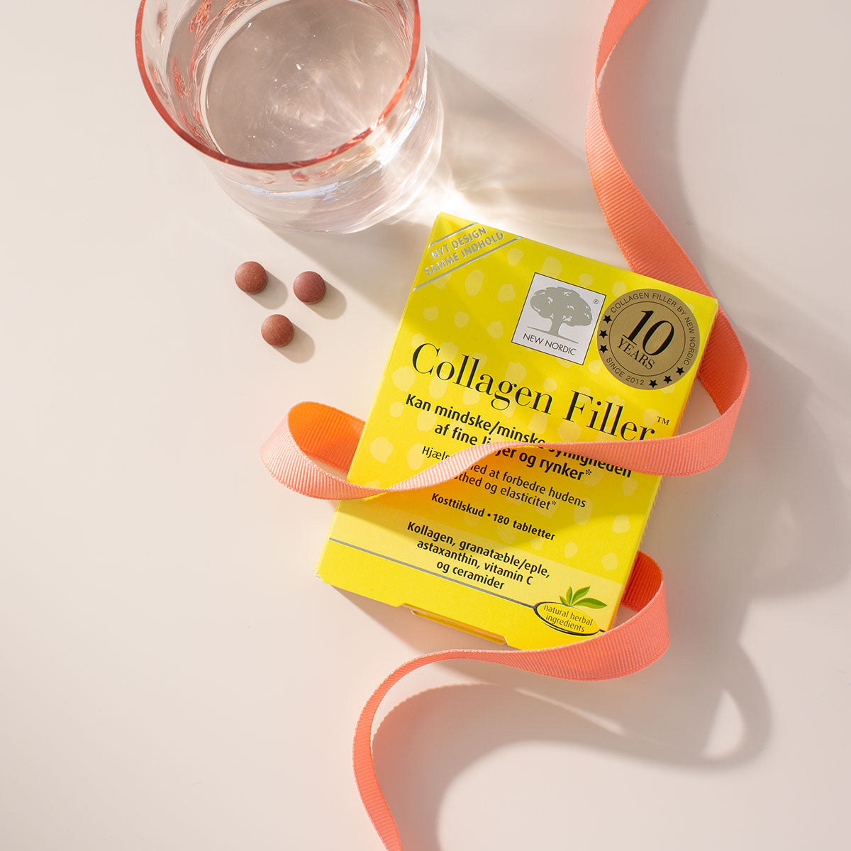 New Nordic Skin Care Collagen Filler | 180 Tabl. fra New Nordic på Mecindo.dk