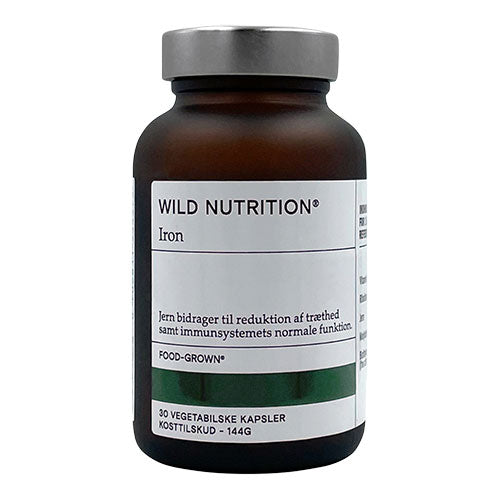 Wild Nutrition Food-grown Iron Plus | 30 kapsler fra Wild Nutrition på Mecindo.dk