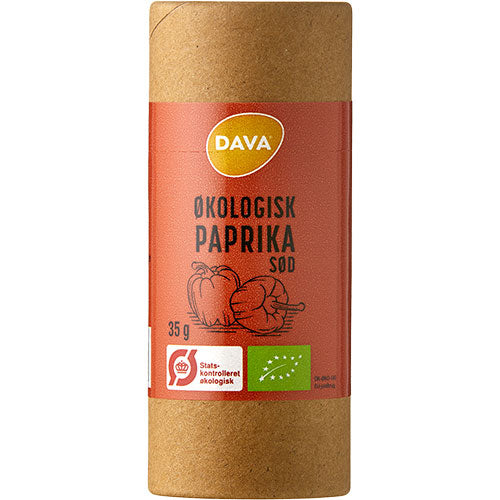 DAVA Økologisk Paprika, sød | 35 gr fra DAVA på Mecindo.dk