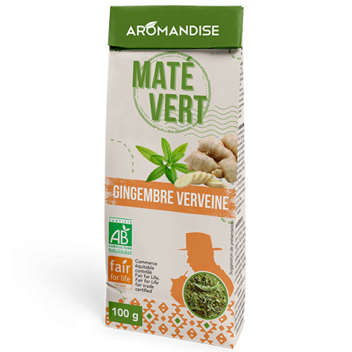 Aromandise Maté Vild Grøn M. Ingefær & Verbena Økologisk | 100 gr fra Aromandise på Mecindo.dk