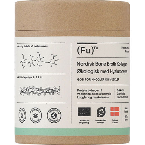 Bone Broth Collagen med hyaluronsyre Ø, pulver | 250 GR fra Mecindo.dk på Mecindo.dk