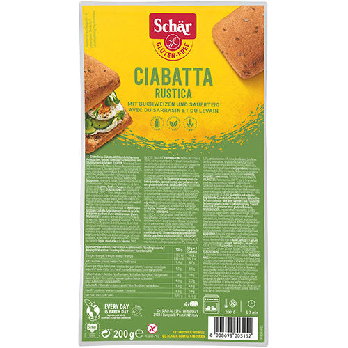 Scholl Schär Ciabatta Rustica | 200 gr fra Scholl på Mecindo.dk