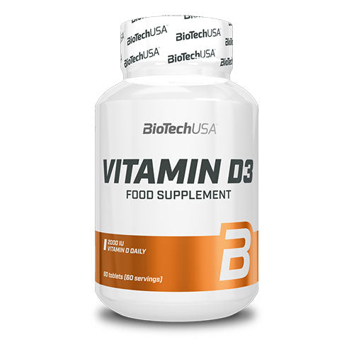 BioTechUSA Vitamin D3 Tabletter | 60 Tabl. fra BioTechUSA på Mecindo.dk