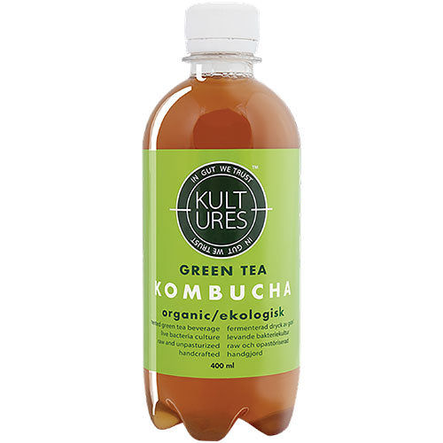 Kultures Kombucha Green Tea Økologisk | 400 ml fra Kultures på Mecindo.dk
