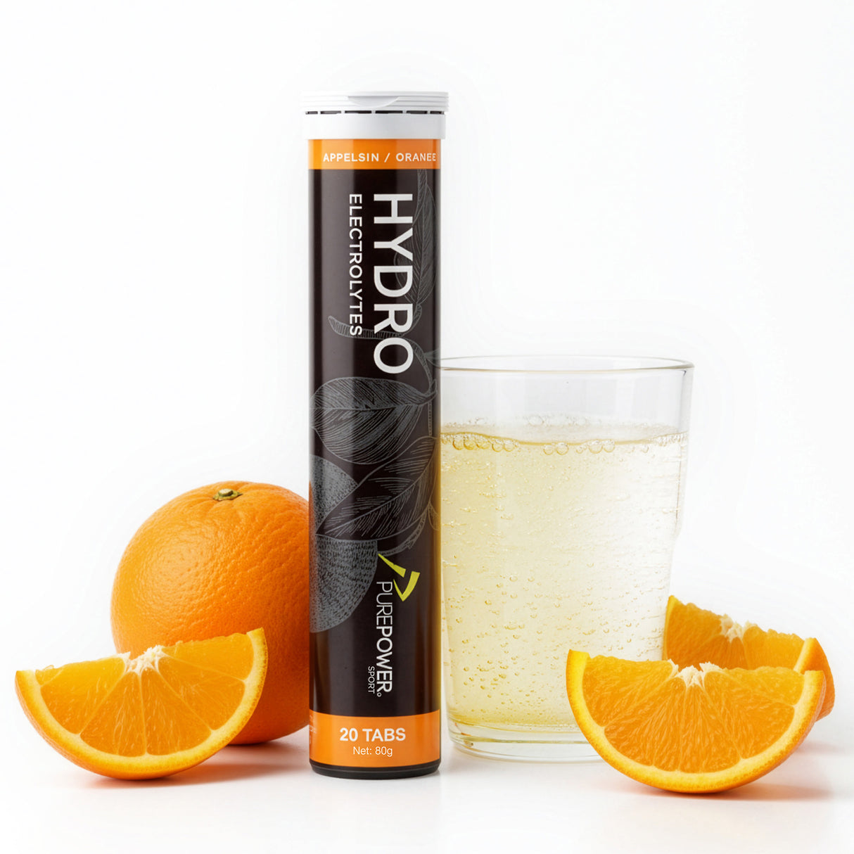 PurePower Hydro Elektrolytter | Appelsin