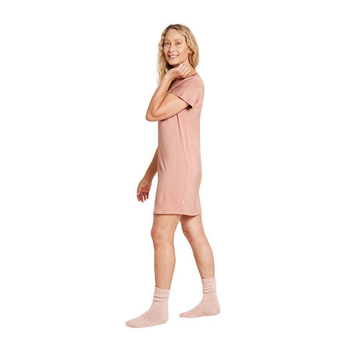 Boody Goodnight Nightdress Dusty Pink | Str. M fra Boody på Mecindo.dk