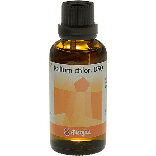 Allergica Kalium Chlor. D30 Cellesalt 4 | 50 ml fra Allergica på Mecindo.dk