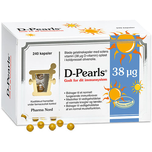 Pharma Nord Bio-d-pearls (D3 Vitamin) | 240 kapsler fra Pharma Nord på Mecindo.dk