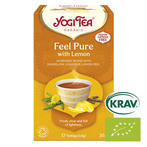 Yogi Feel Pure With Lemon Økologisk | 17 br fra Yogi på Mecindo.dk
