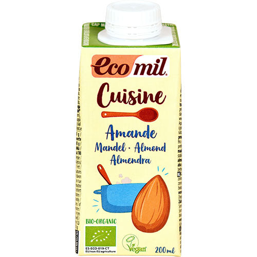 Ecomil Mandel Cuisine Økologisk | 200 ml fra Ecomil på Mecindo.dk