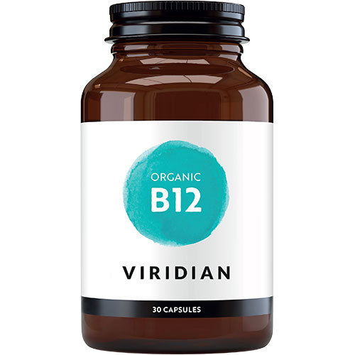 Viridian Nutrition B12 Vitamin Kapsler Økologisk | 30 kapsler fra Viridian Nutrition på Mecindo.dk