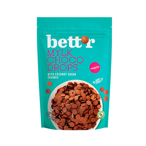 bett’r Chokoladeknapper Mylk Økologisk | 200 gr fra bett’r på Mecindo.dk