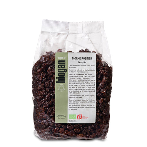Biogan Økologiske Mørke Rosiner | 1 kg fra Biogan på Mecindo.dk