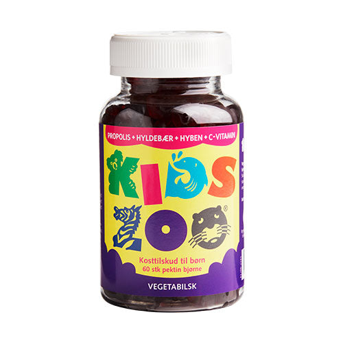 Kids Zoo Propolis M. Hyldebær | 60 gummies fra Kids Zoo på Mecindo.dk