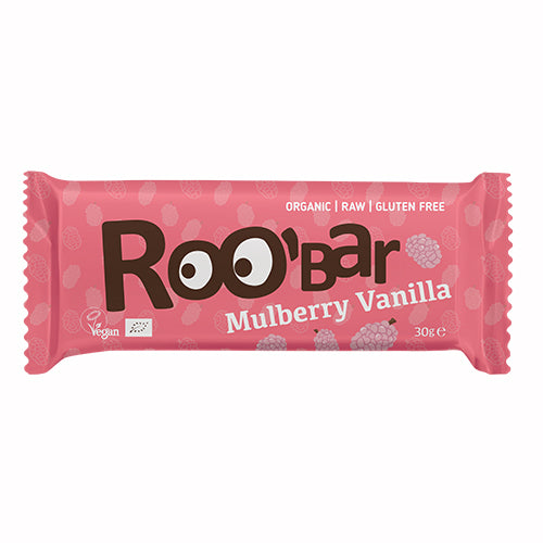 ROO'bar Bar M. Morbær & Vanilje Økologisk Raw Roobar | 30 gr fra ROO'bar på Mecindo.dk