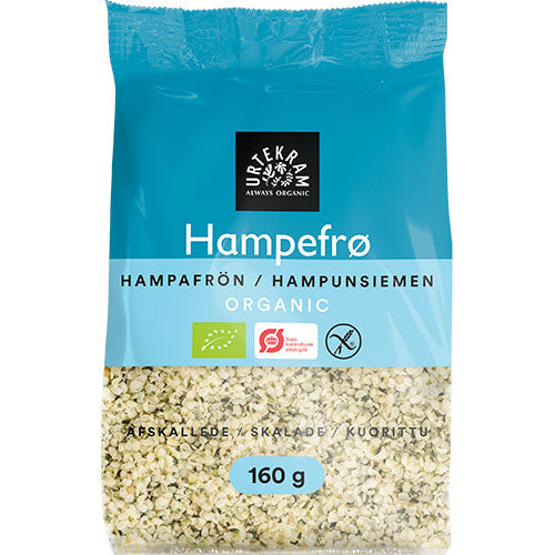 Urtekram Hampefrø glutenfri Ø | 160 GR fra Urtekram på Mecindo.dk