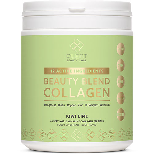 Plent Beauty Blend Collagen (277 gr) | Kiwi Lime fra Plent på Mecindo.dk