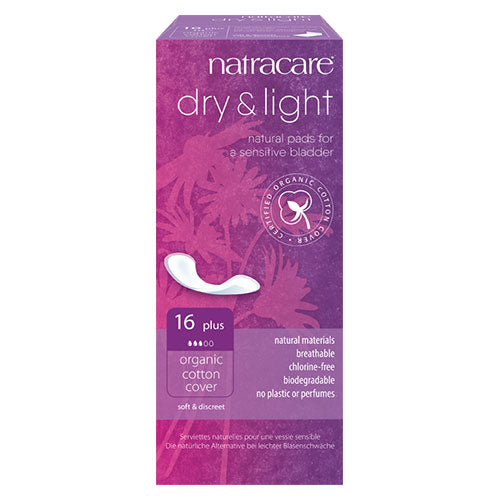 Natracare Dry & Light Plus Bind | 16 stk fra Natracare på Mecindo.dk