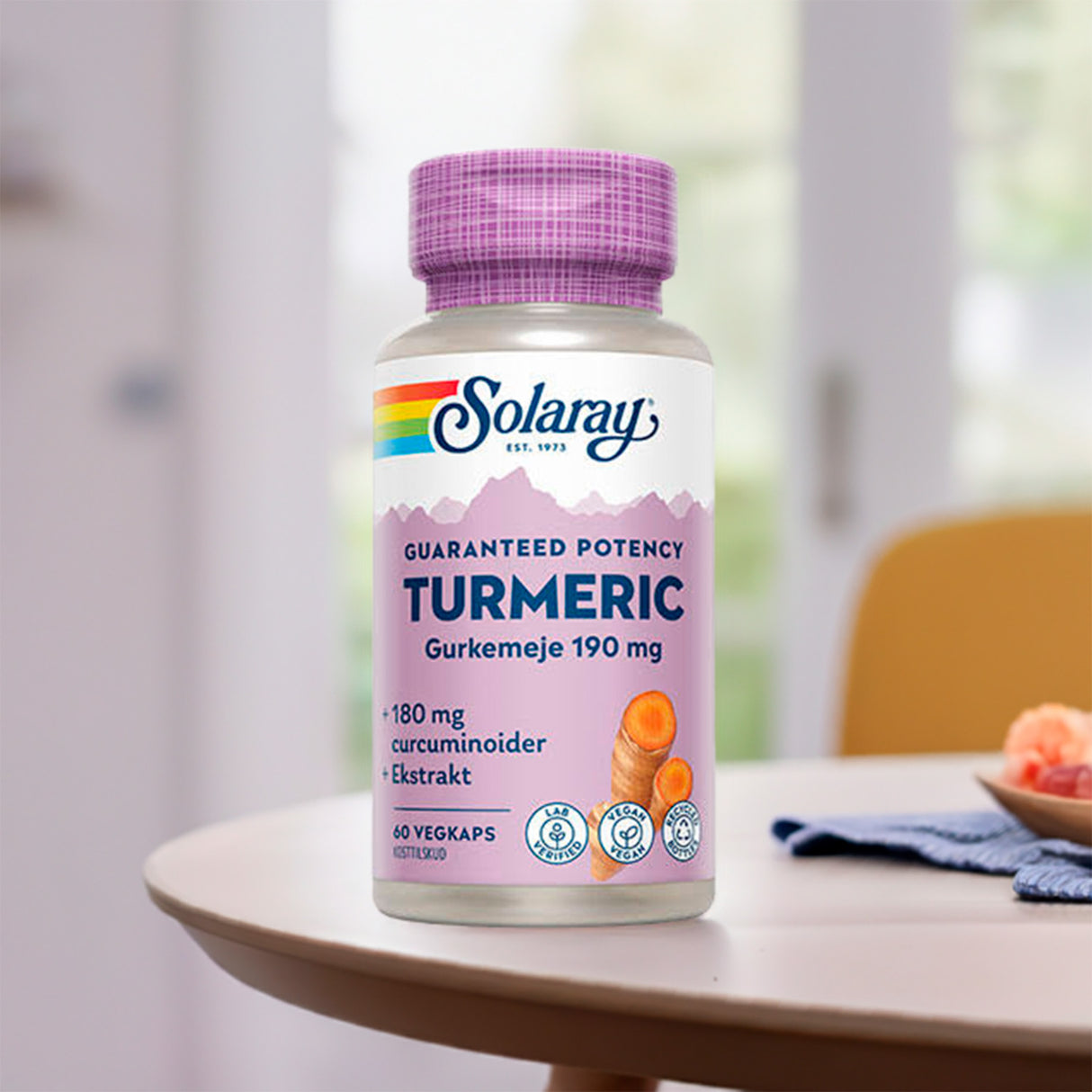 Solaray Turmeric | 60 kapsler fra Solaray på Mecindo.dk