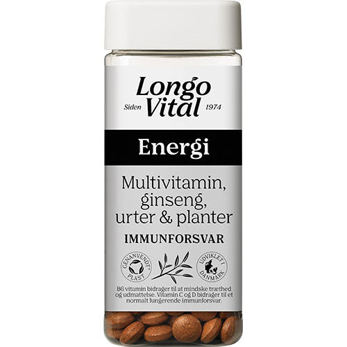 Longo Multivitamin Energi | 180 Tabl. fra Longo på Mecindo.dk