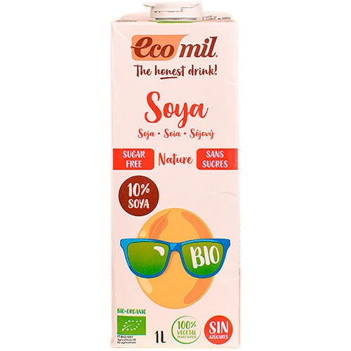 Ecomil Soyadrik Nature - sukkerfri Økologisk | 1 liter fra Ecomil på Mecindo.dk