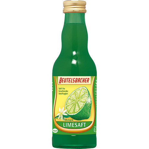 Beutelsbacher Limesaft Økologisk | 200 ml fra Beutelsbacher på Mecindo.dk
