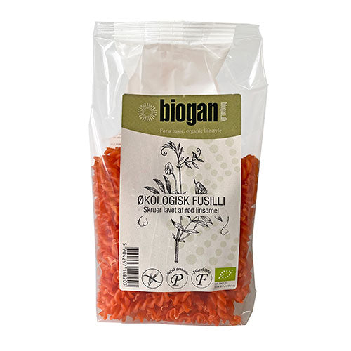 Biogan Fusilli M. Linser Økologisk | 250 gr fra Biogan på Mecindo.dk