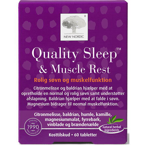 New Nordic Quality Sleep & Muscle Rest | 60 Tabl. fra New Nordic på Mecindo.dk