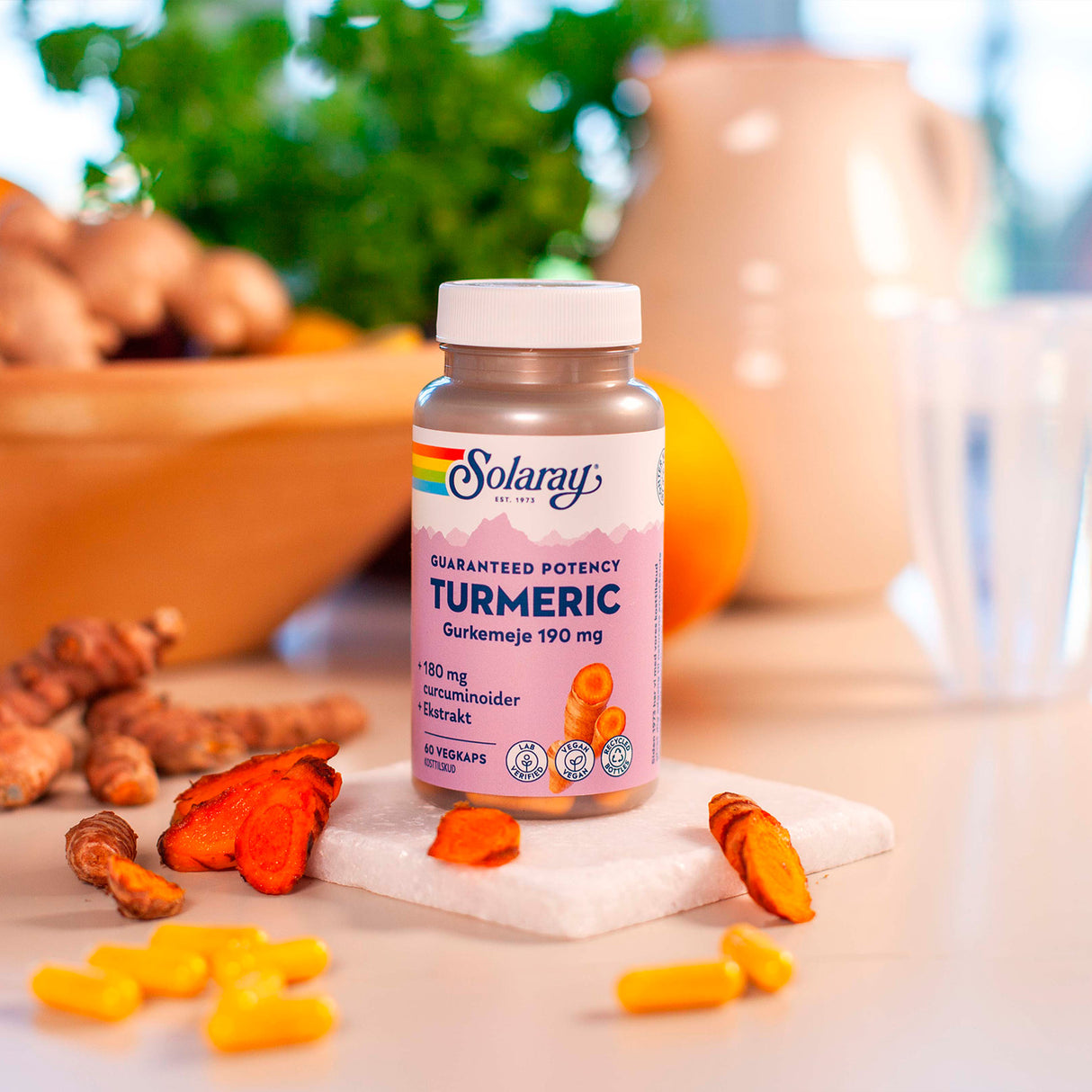 Solaray Turmeric | 60 kapsler fra Solaray på Mecindo.dk