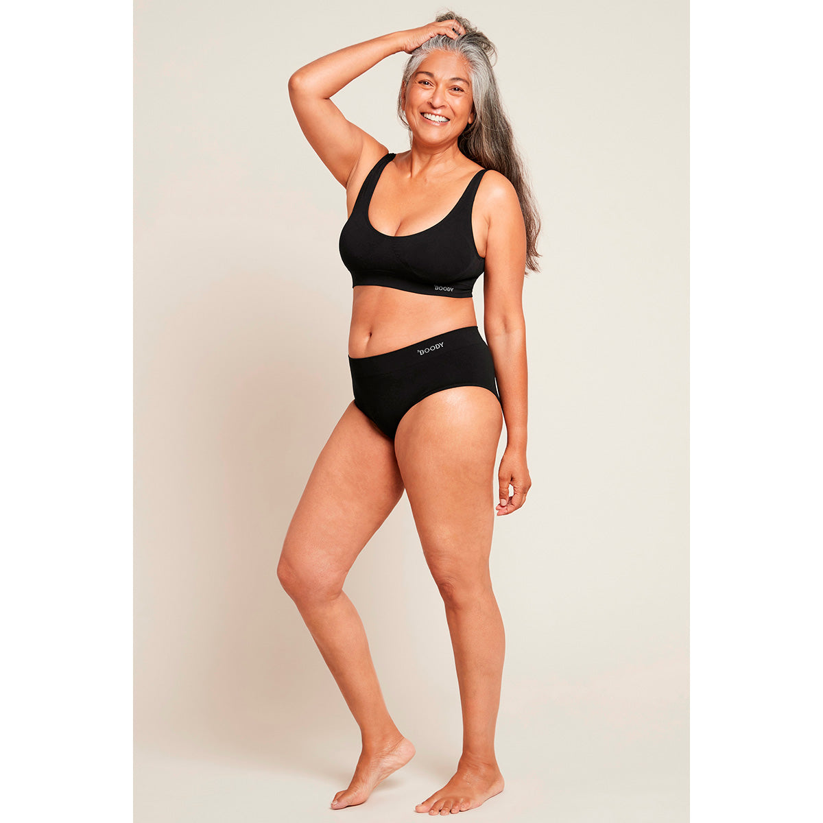 Boody Midi Brief Sort | Str. S fra Boody på Mecindo.dk