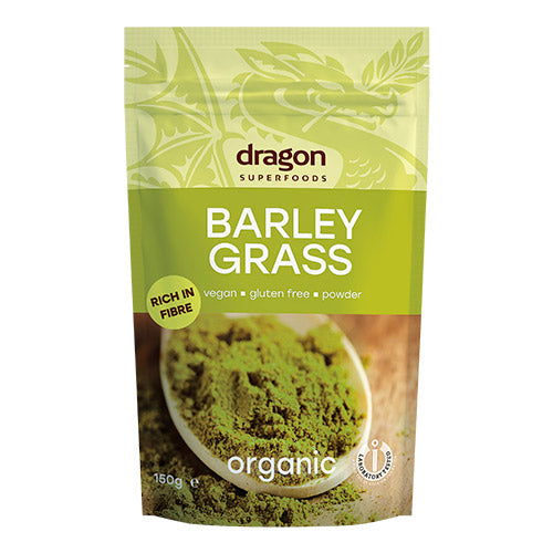 Dragon Superfoods Byggræs Økologisk | 150 gr fra Dragon Superfoods på Mecindo.dk