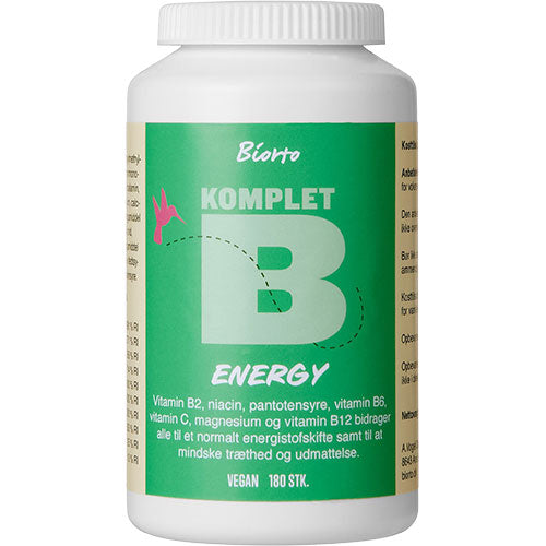 Biorto Komplet B Energy | 180 KAP fra Biorto på Mecindo.dk