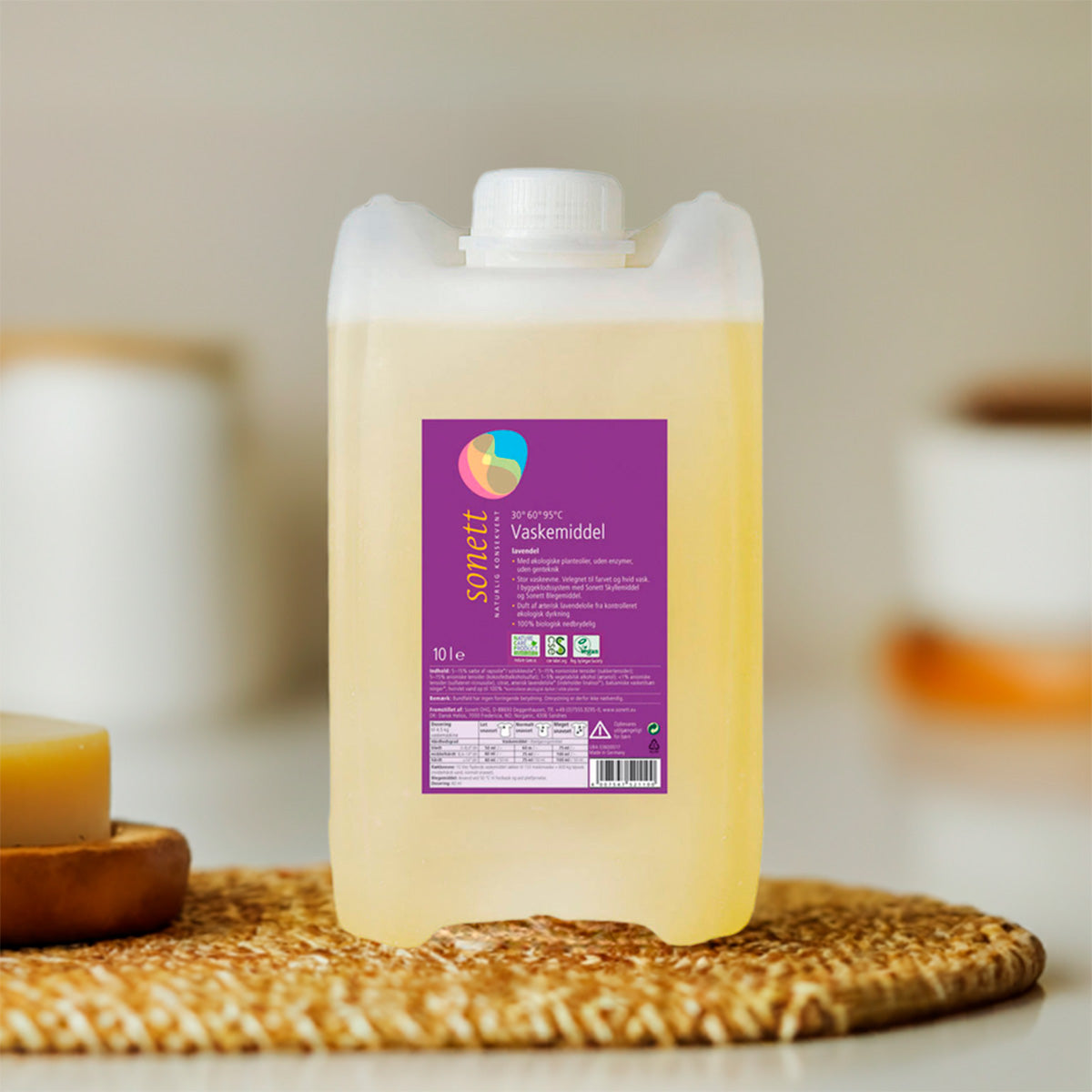 Sonett Vaskemiddel Fl. Lavendel | 10 ltr fra Sonett på Mecindo.dk