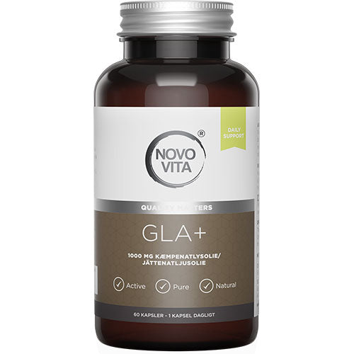 Novo Vita Gla+ Kæmpenatlysolie | 60 kapsler fra Novo Vita på Mecindo.dk