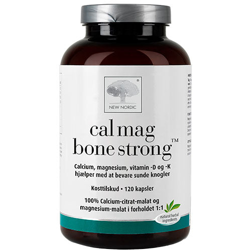 New Nordic Cal Mag Bone Strong | 120 kapsler fra New Nordic på Mecindo.dk