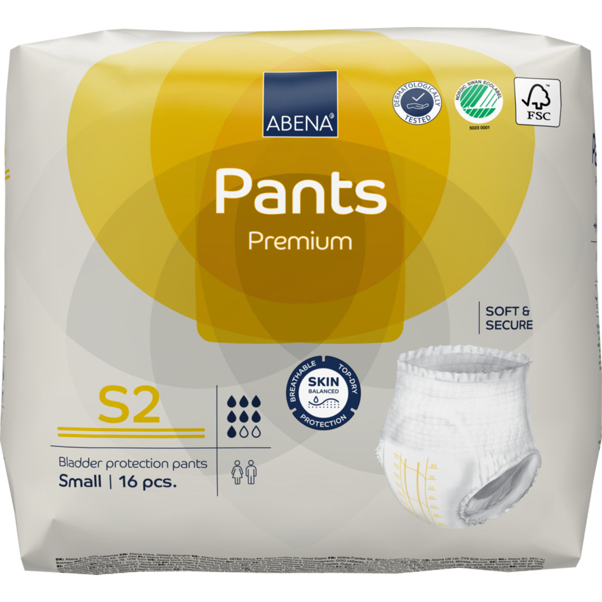 Abena Premium Pants (16 stk) | S2 fra Abena på Mecindo.dk