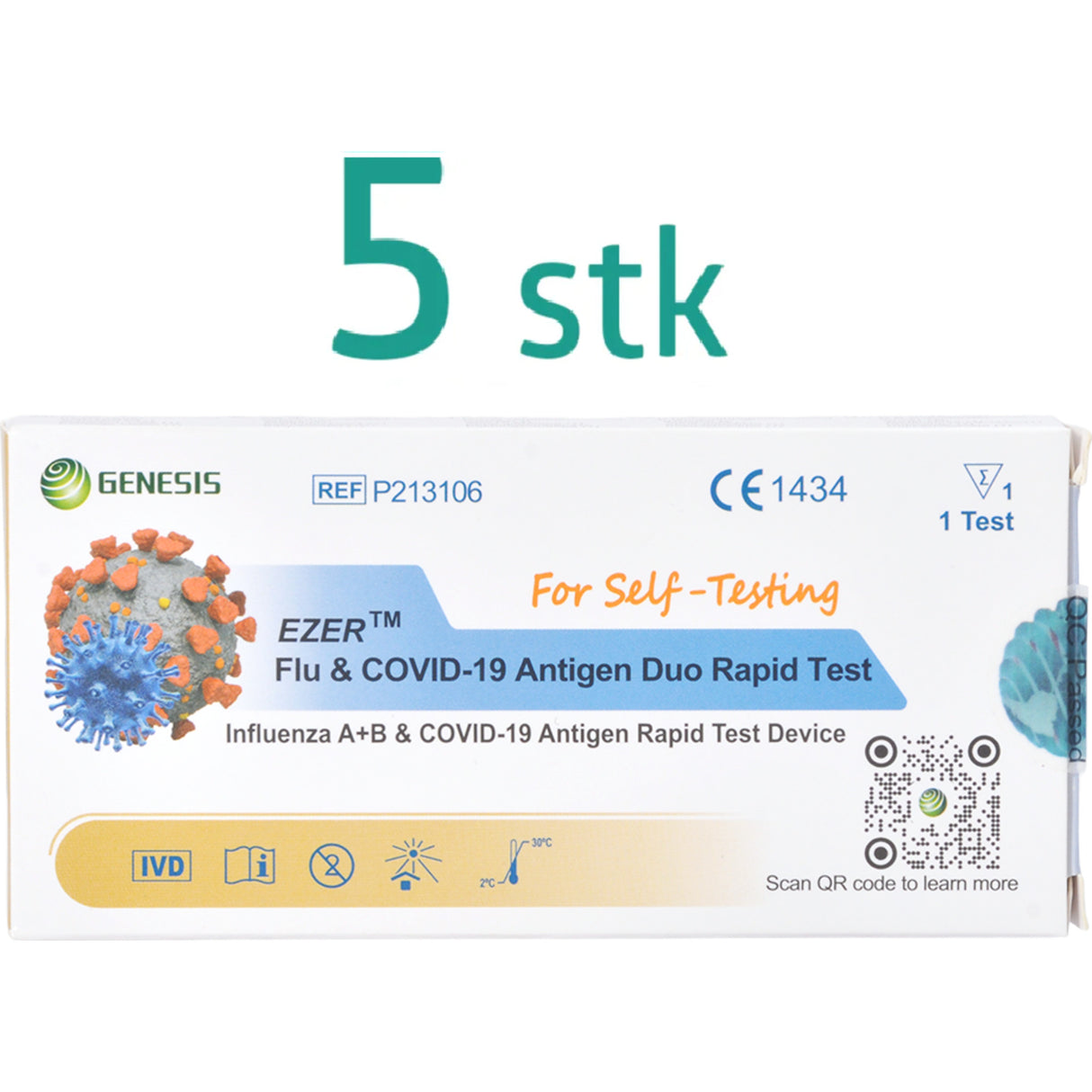 Covid-19 Og Influenza A+b Hjemmetest | 10 ml fra Mecindo.dk på Mecindo.dk