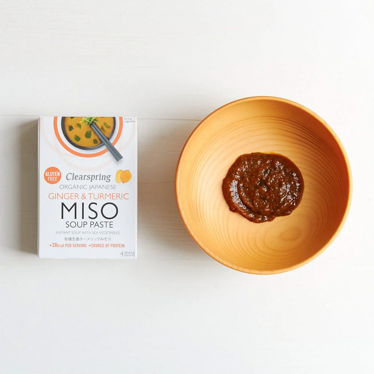 Clearspring Instant Miso Soup (60 gr) | Ingefær & Gurkemeje Økologisk fra Clearspring på Mecindo.dk