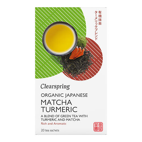 Clearspring Grøn Te M. Matcha & Gurkemeje Økologisk | 20 br fra Clearspring på Mecindo.dk