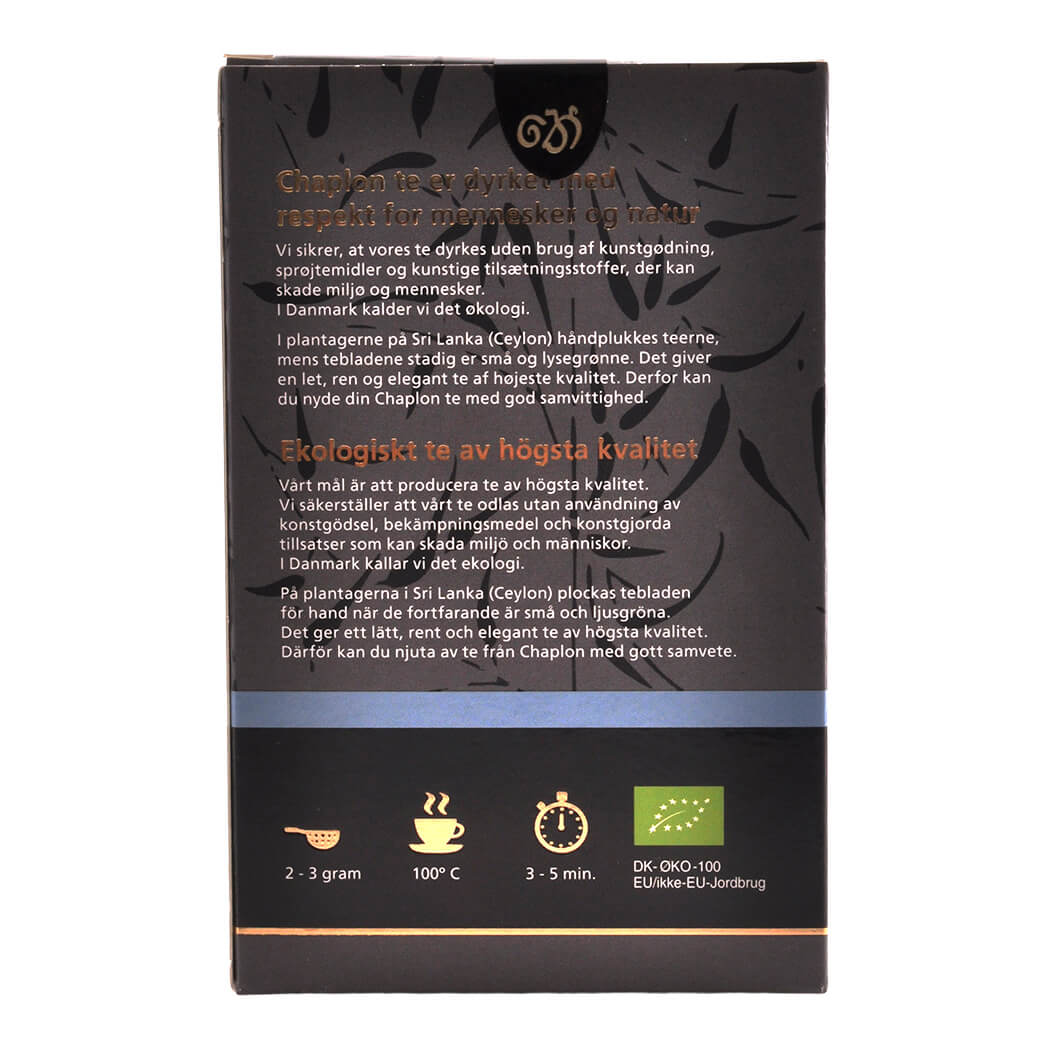 Chaplon Earl Grey Te, Refill 100 G I Æske, Økologisk | 100 gr fra Chaplon på Mecindo.dk