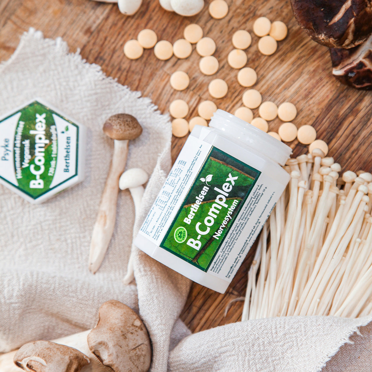 Berthelsen Vegetabilsk B-complex | 120 Tabl. fra Berthelsen på Mecindo.dk