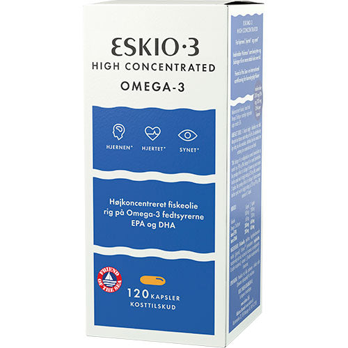 Eskio3 High Concentrated Omega-3 | 120 kapsler fra Eskio3 på Mecindo.dk