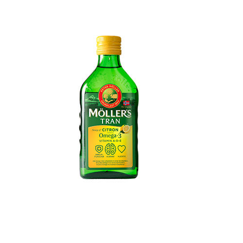 Möller's Tran Tran M. Citrus Omega 3 | 250 ml fra Möller's Tran på Mecindo.dk