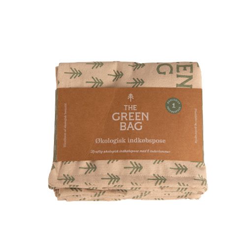 The Green Bag Indkøbspose Af Økologisk Bomuld fra The Green Bag på Mecindo.dk