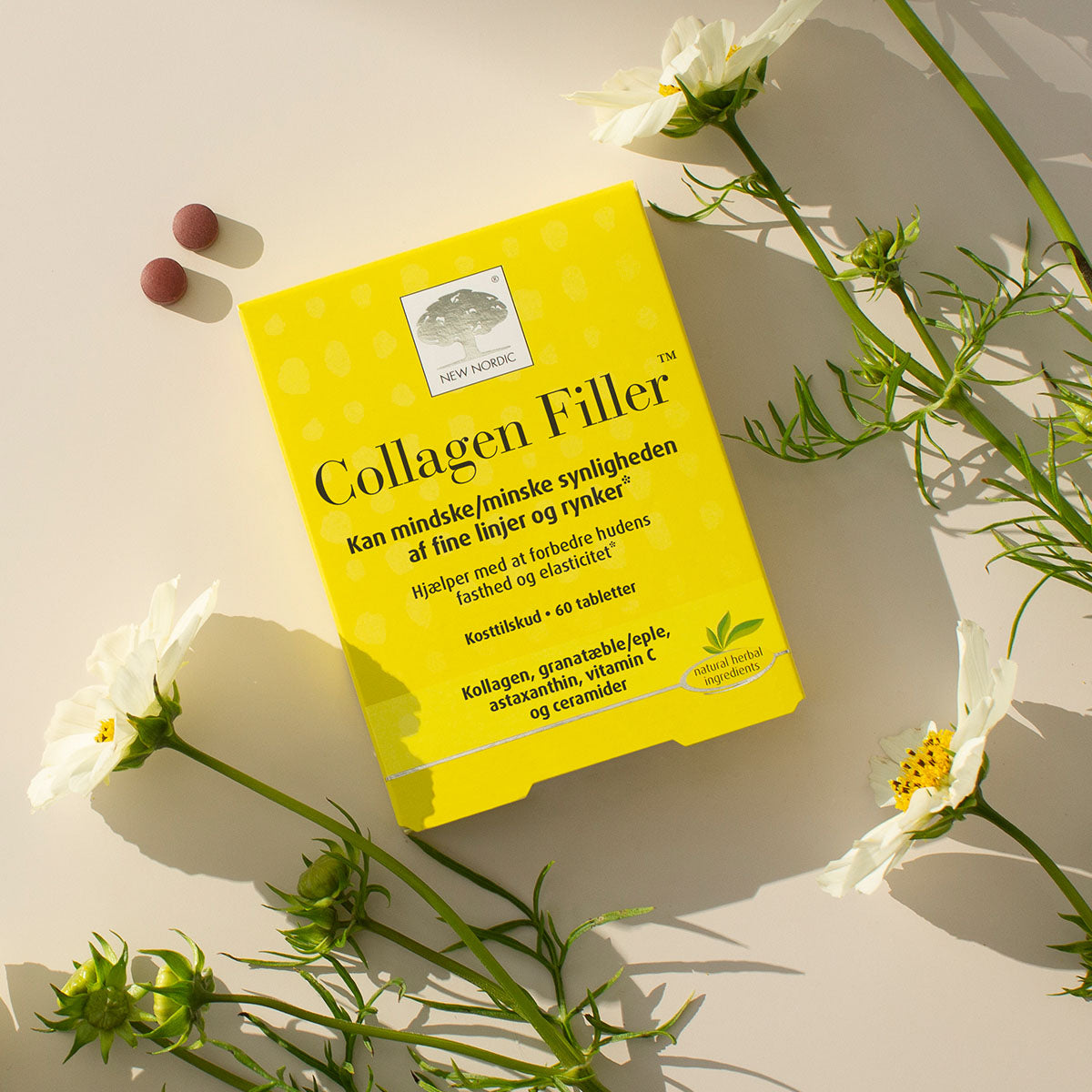 New Nordic Skin Care Collagen Filler | 60 Tabl. fra New Nordic på Mecindo.dk