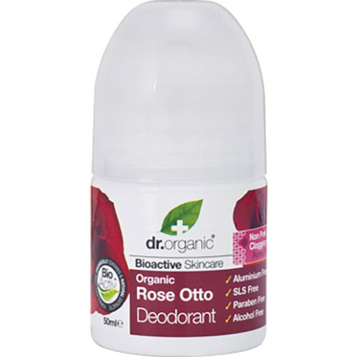 Dr. Organic Deodorant Rose Otto | 50 ml fra Dr. Organic på Mecindo.dk